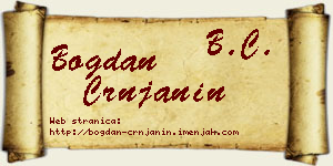 Bogdan Crnjanin vizit kartica
